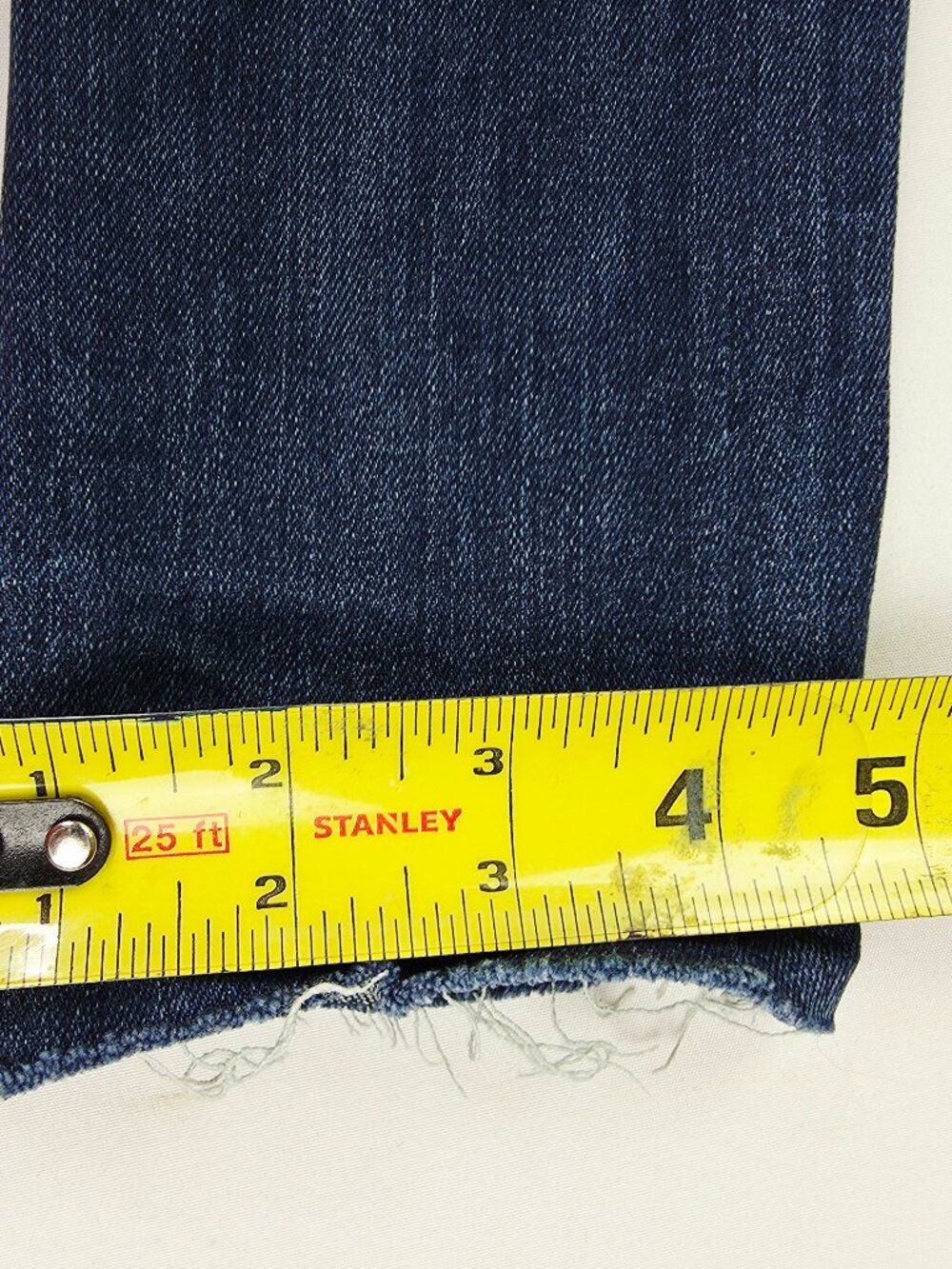 Veronica Beard Kate 10" Skinny Womens Size 24X27 Raw Hem Blue Denim Jeans USA - Picture 4 of 12